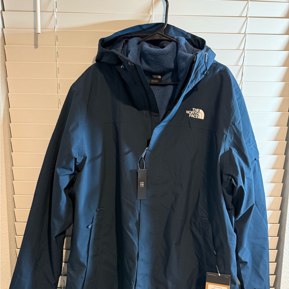 The North Face Toro Peak 3 in 1 Triclimate blue Jacket NWT winter most needed